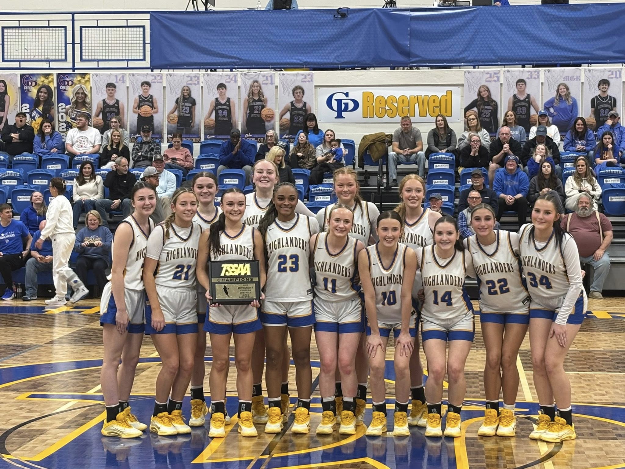 Featured image for “Lady Highlanders use hot start to rout Pigeon Forge, win district championship”